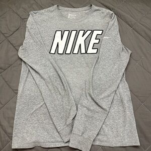 Nike Gray Long Sleeve Tee
